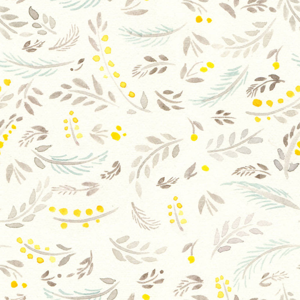 pattern with yellow flowers - Photo, Image