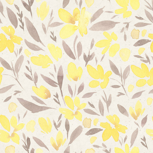 wzór z żółtymi kwiatami - Zdjęcie, obraz