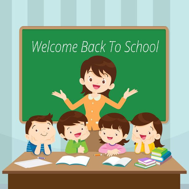 welcome back to school - Vektor, kép