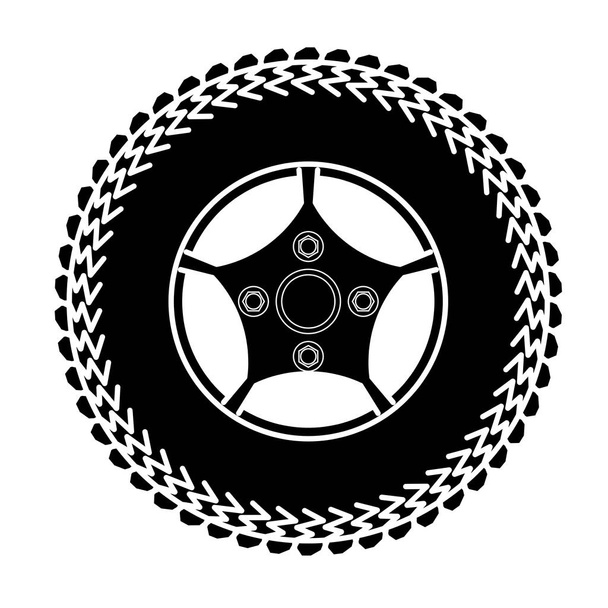 pneumatici e ruote Vector Illustration
 - Vettoriali, immagini