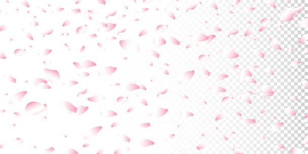 Падение лепестков цветов
   - Вектор,изображение
