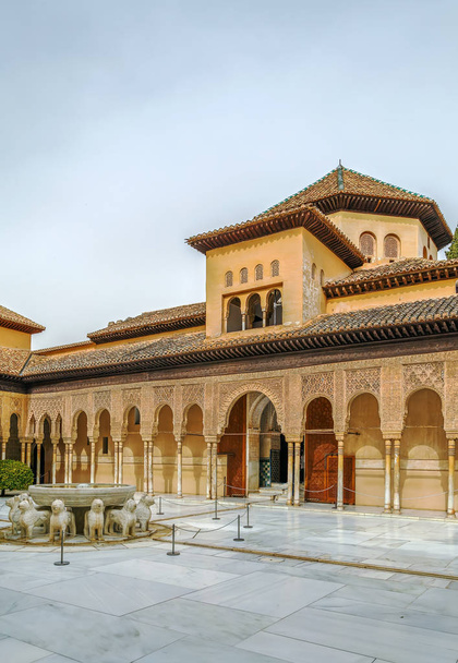 Löwenhof, Alhambra, Granada - Foto, Bild