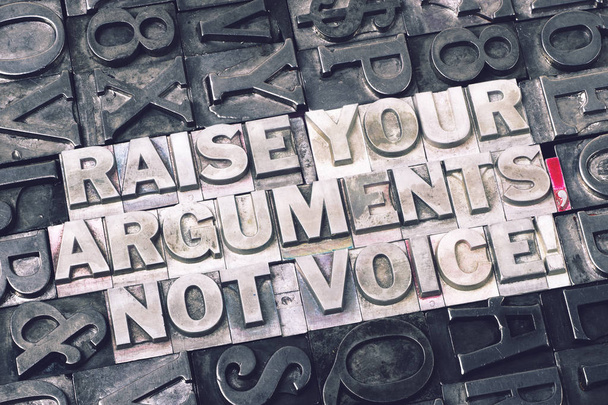 raise your arguments met - Photo, Image