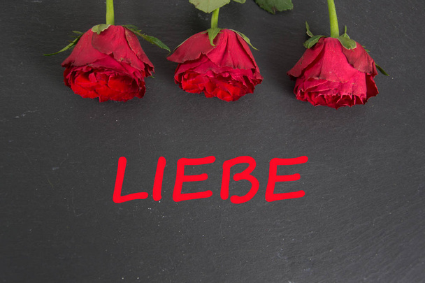Liebe - the german word for love - Photo, Image