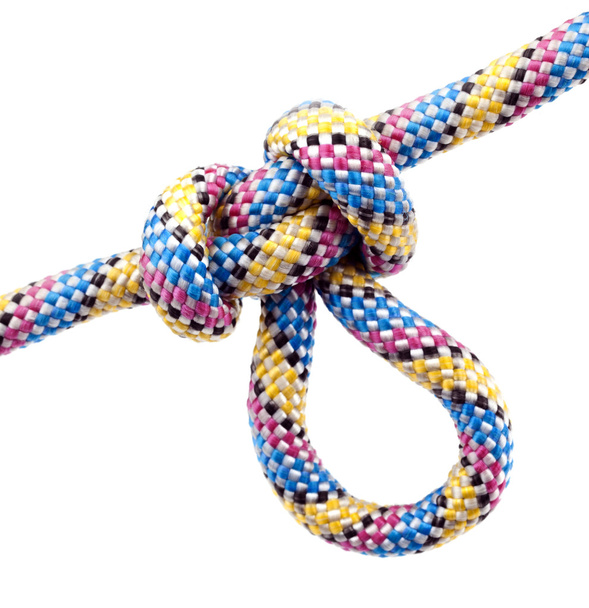Rope with knot - Fotoğraf, Görsel