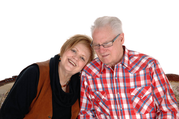 Schönes Senioren-Paar in Nahaufnahme. - Foto, Bild