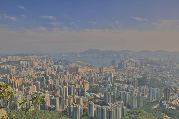  a kowloon oroszlán Rock felső nézetében - Fotó, kép