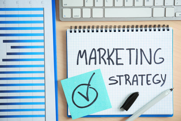 Marketing strategy text - Foto, Bild