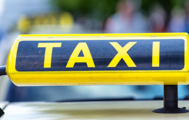 Taxi sign in Berlin, Germany - Photo, Image