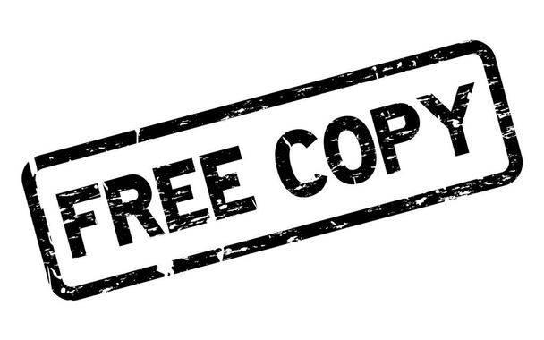 Grunge nero gratis copia quadrata gomma sigillo timbro su sfondo bianco
 - Vettoriali, immagini