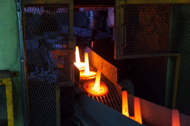 automotive part production by hot forging process - Photo, Image