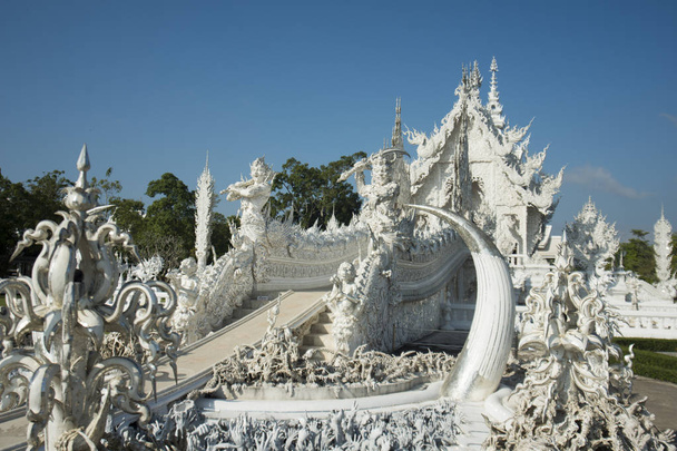 white temple,  Thailand. - Foto, afbeelding
