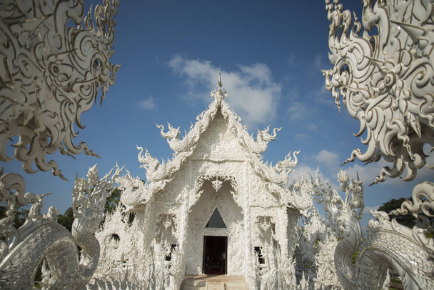 white temple,  Thailand. - Valokuva, kuva