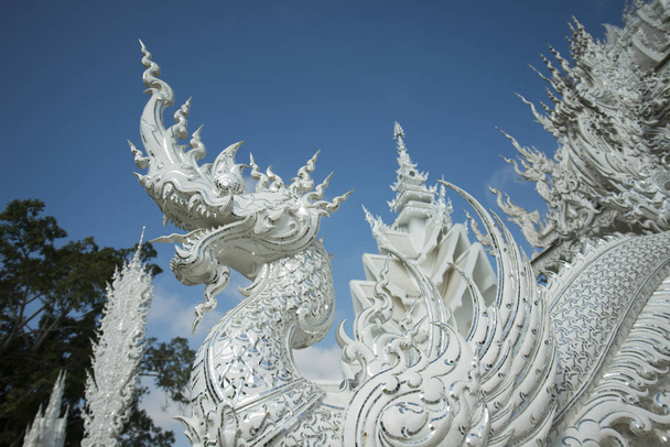 white temple,  Thailand. - Foto, Imagem