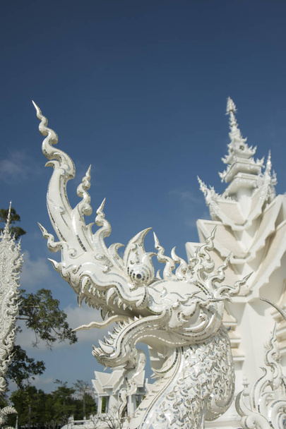 white temple,  Thailand. - 写真・画像