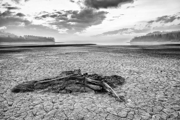 Lago secco e terra crepata
 - Foto, immagini