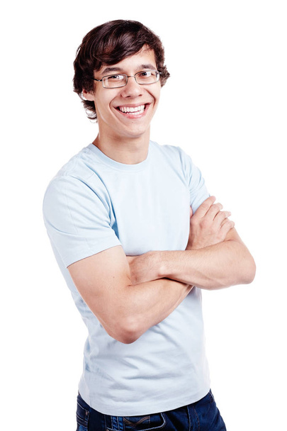 Smiling guy with crossed arms - Photo, Image
