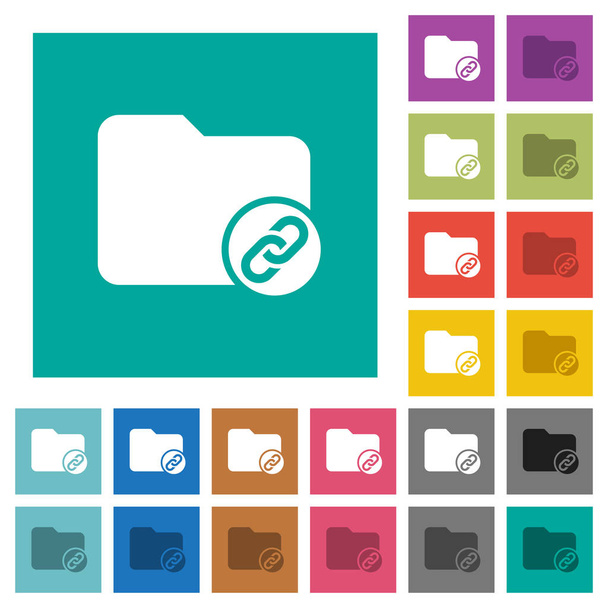 Anuário anexo quadrado ícones de várias cores
 - Vetor, Imagem