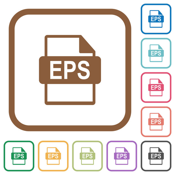 EPS-bestandsindeling eenvoudige pictogrammen - Vector, afbeelding