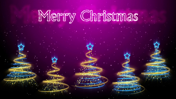 Christmas Trees Background - Merry Christmas 46 (HD) - Footage, Video