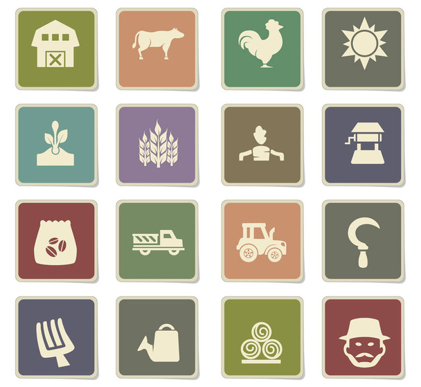 agriculture icon set - Vector, Image