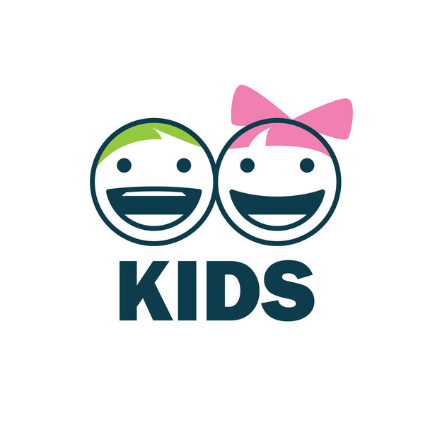 векторный логотип детей
 - Вектор,изображение