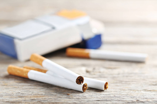 Tobacco cigarettes with pack - Valokuva, kuva