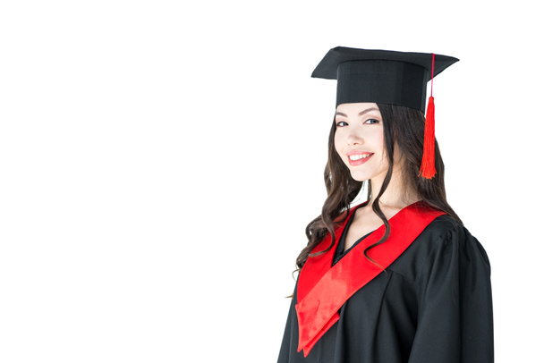 Young woman in mortarboard  - Photo, Image