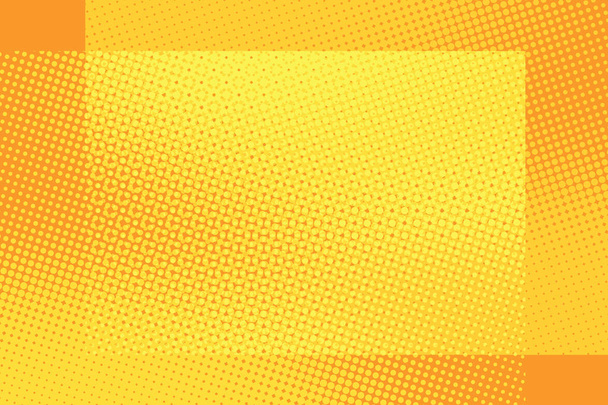 Ρετρό φόντο πορτοκαλί πλαισίου Ποπ Αρτ - Διάνυσμα, εικόνα