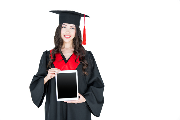 Estudante com tablet digital
  - Foto, Imagem