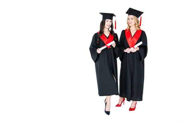 Estudantes felizes com diplomas
  - Foto, Imagem