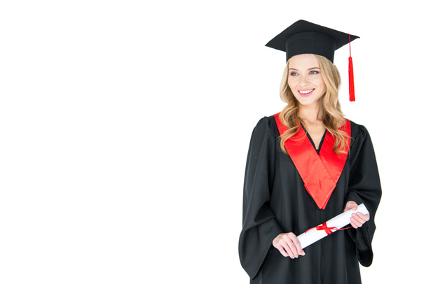 Student holding diploma  - 写真・画像