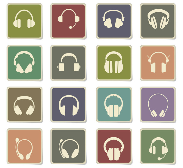 ακουστικά Ορισμόςεικονιδίου - Διάνυσμα, εικόνα
