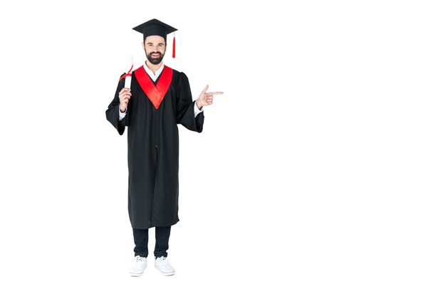 Student holding diploma  - Photo, Image