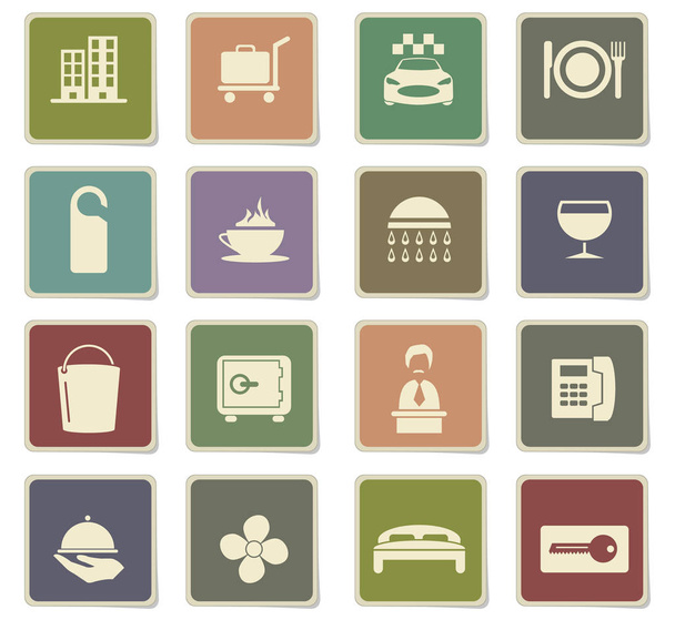 conjunto de iconos de servicios de habitación
 - Vector, imagen