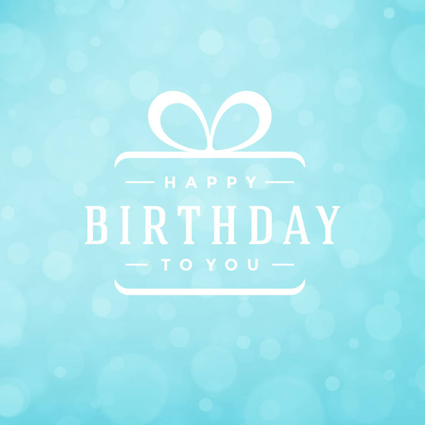 Happy Birthday Greeting Card Design Vector Template. - Vector, Image