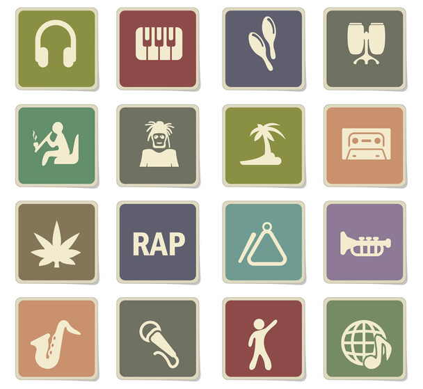 Set di icone musicali - Vettoriali, immagini
