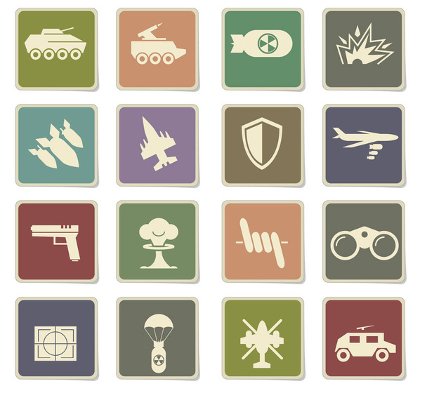icono de símbolos de guerra conjunto
 - Vector, imagen