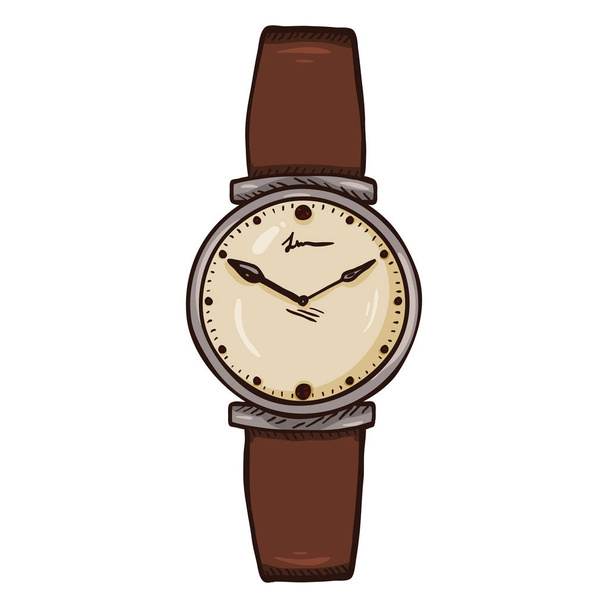 reloj de pulsera femenino de dibujos animados
  - Vector, Imagen