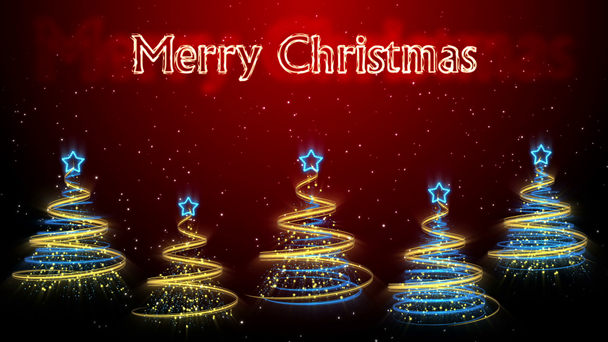 Christmas Trees Background - Merry Christmas 47 (HD) - Footage, Video