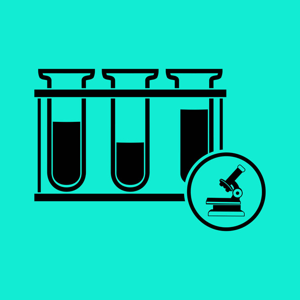 Test tubes icon - Vector, Image