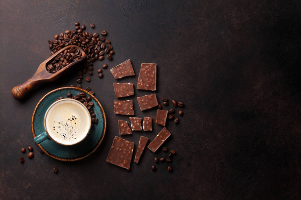 Coffee cup and chocolate  - Photo, Image