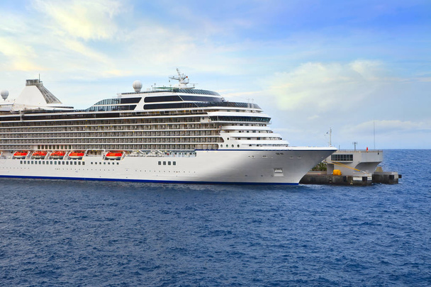Luxury Cruise Ship in Port - Photo, Image