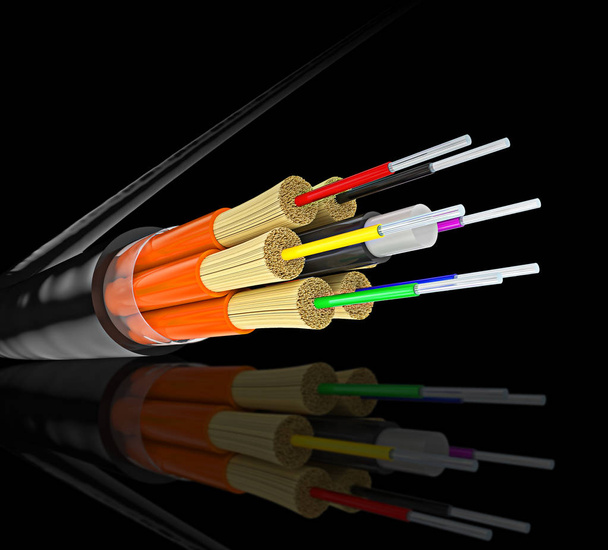 fiber optics background - Foto, Bild