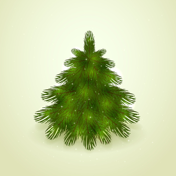 Realistic Christmas tree - Vector, Image