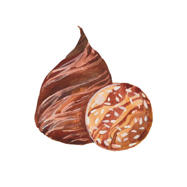 illustration of chocolate candies - Photo, Image