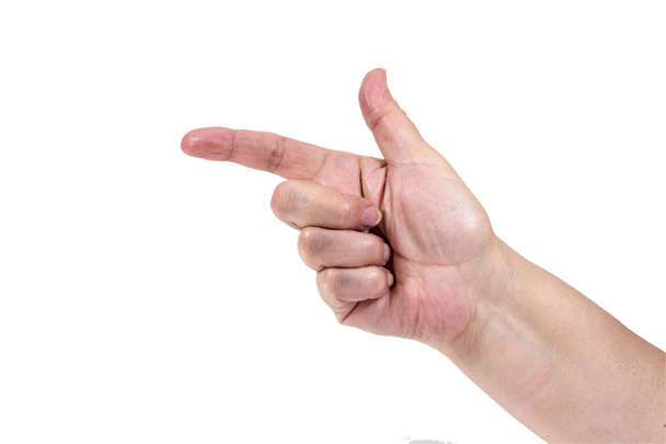 Hand gesture - indicate - Фото, изображение