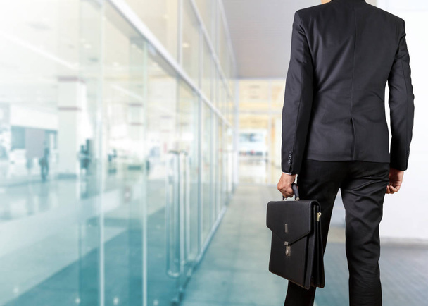 Businessman holding a briefcase - Foto, Imagen