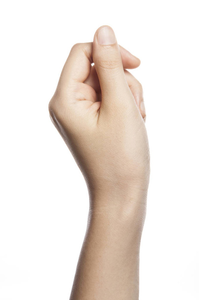 Жінка жестом руки
 - Фото, зображення