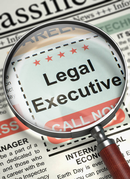 We are Hiring Legal Executive. 3D. - Photo, Image